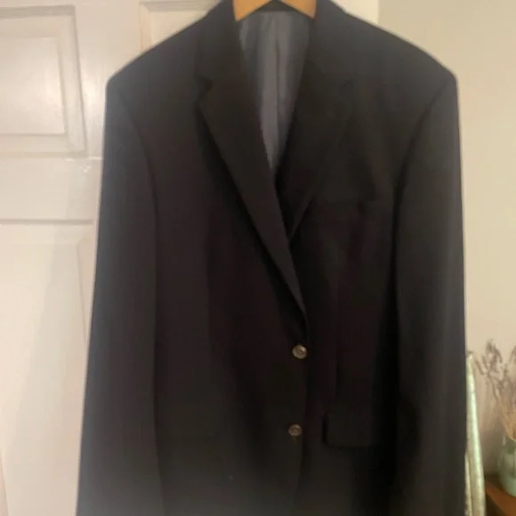 Calvin Klein Black Sport Coat Blazer Classic Tailoring